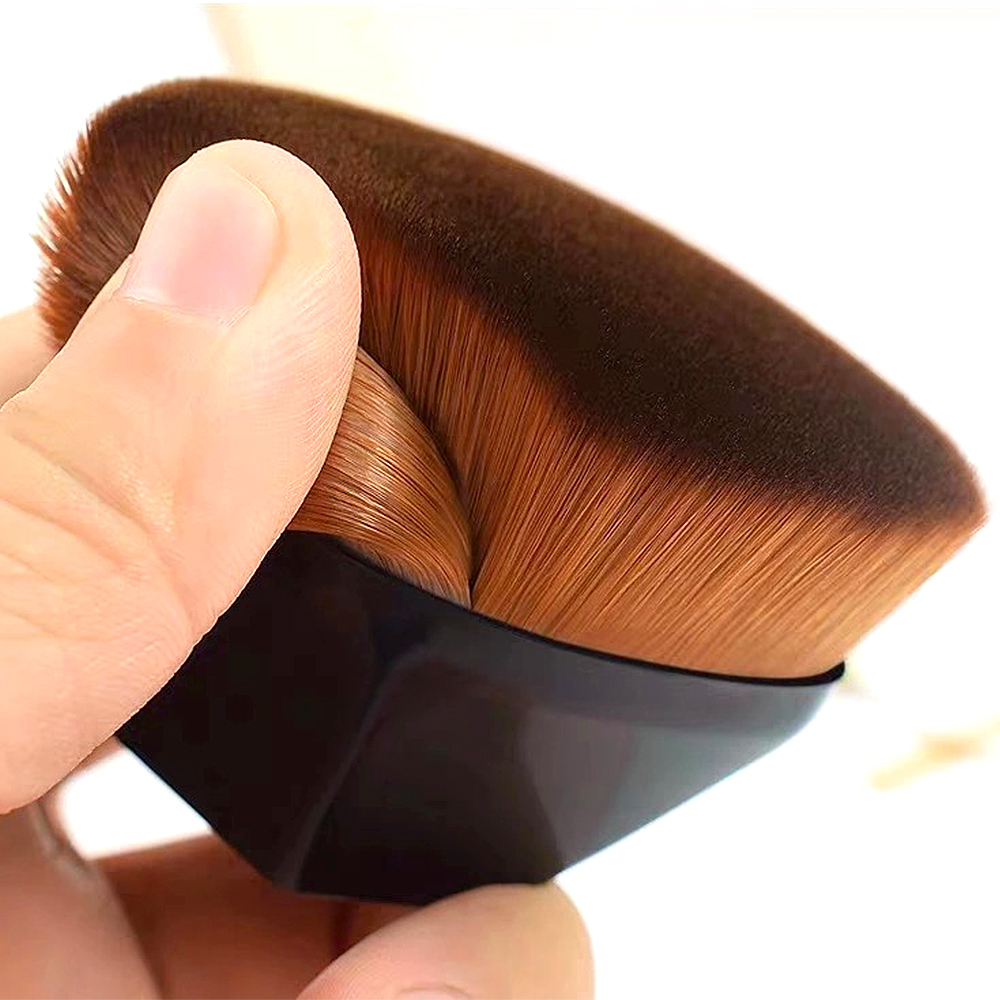 GLEAMUSE 1 шт. Косметика Brochas Maquillajes синтетические нейлоновые волосы с плоским верхом одна основа Кисть для макияжа