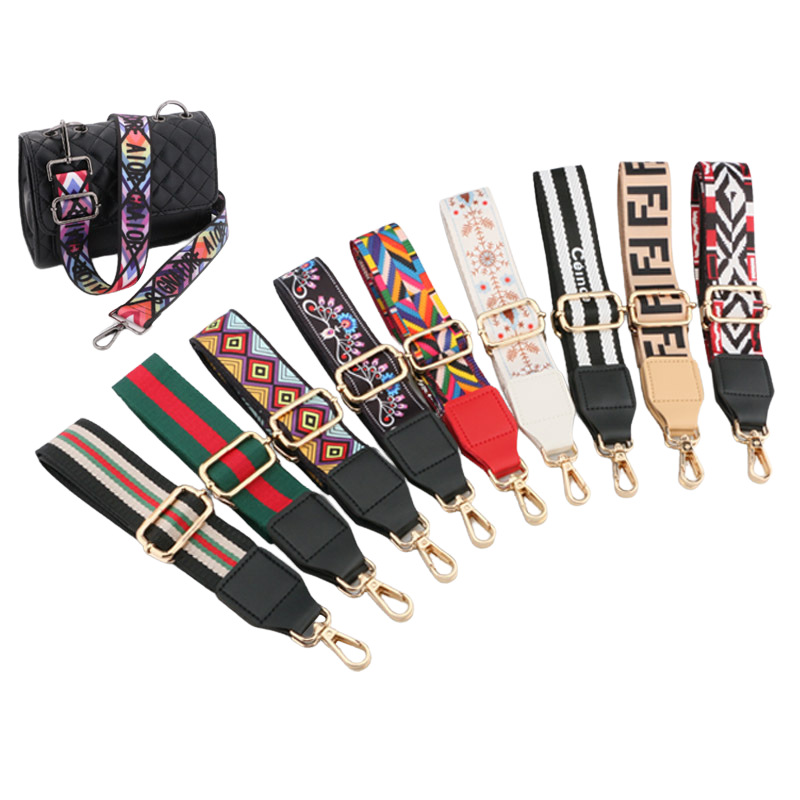 Single Shoulder Handle Bag Straps Nylon+Cotton Material