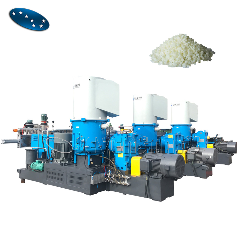 Переработка отходов пластика гранулы делая машину Pe Pp Ldpe Hdpe Гранулирующая линия с высечкой лица