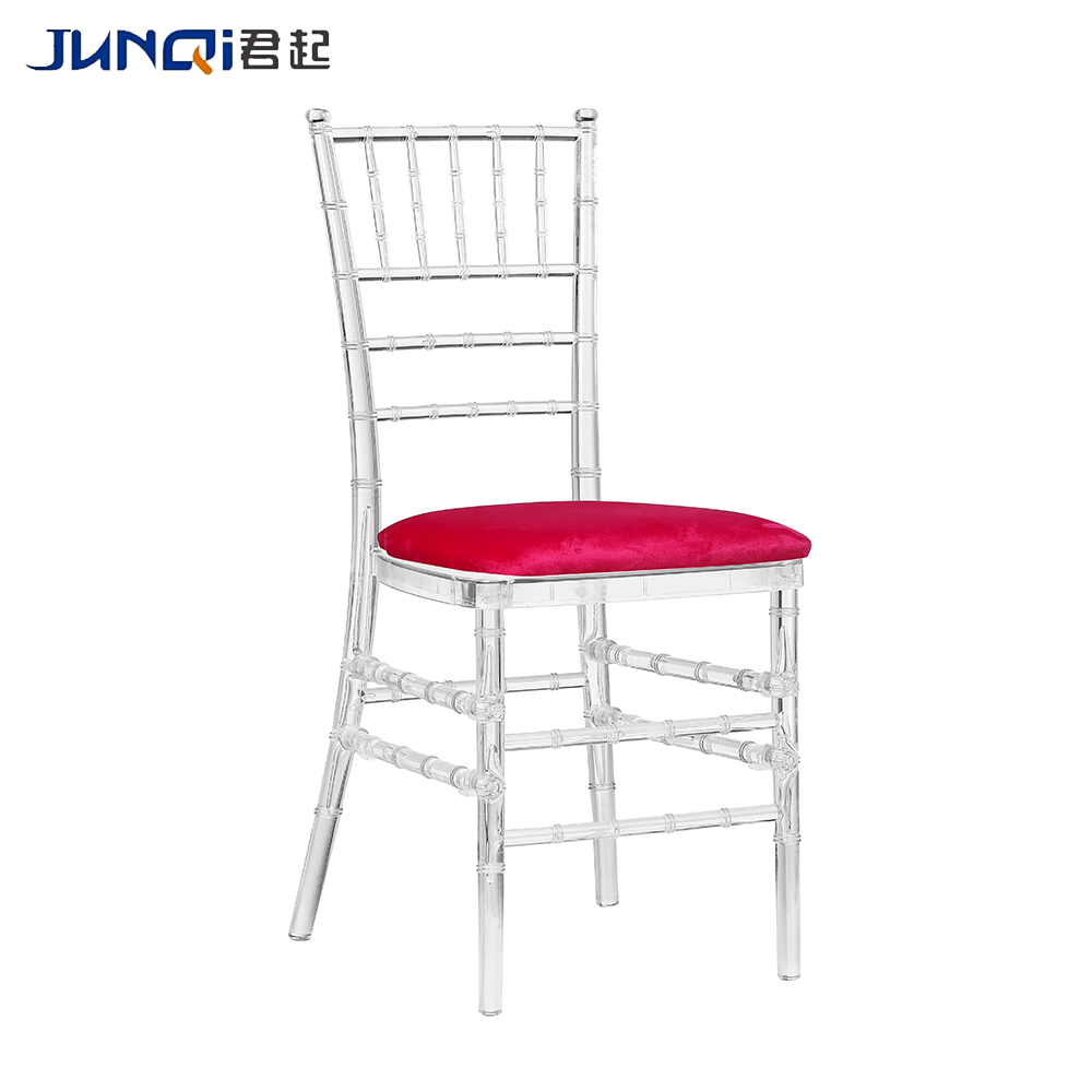 Top Quality Acrylic Material Modern Acrylic Crystal Clear Wedding Chair Chiavari Chair Tiffany Wedding Chair