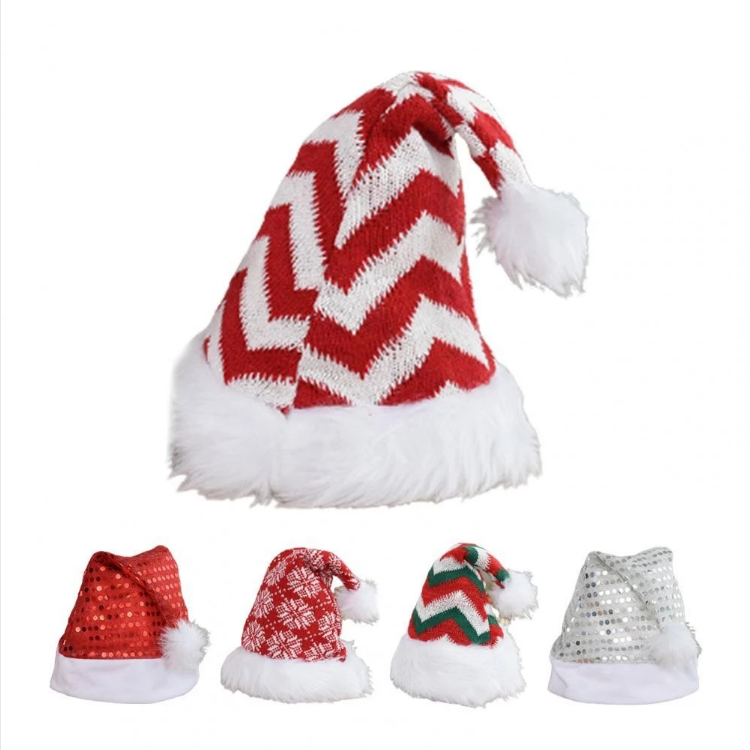 Hot Sale Eye-catching Wear Resistant Funny Party Plush Warm Christmas Hats