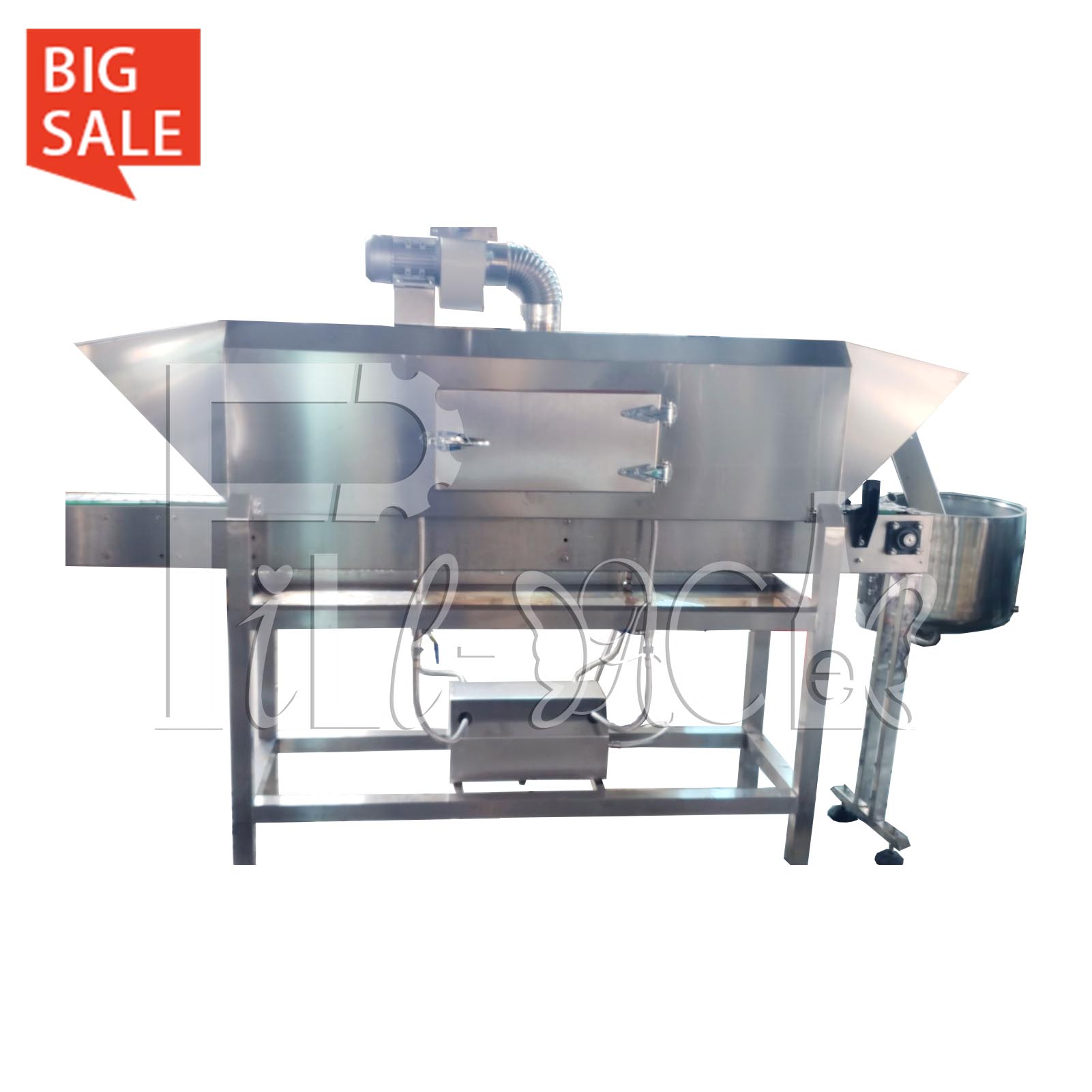 (In stock for sale now!) 1.5m automatic steam shrink tunnel for PET body label