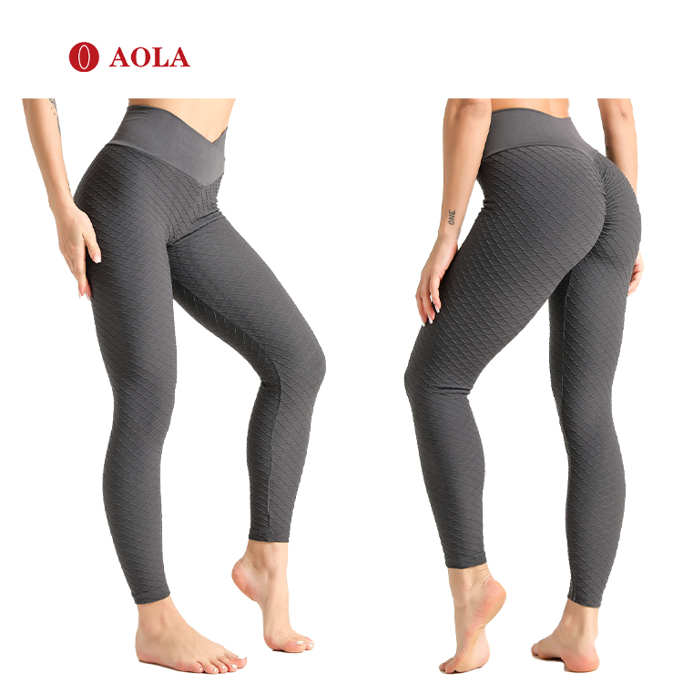 AOLA Butt Lifting Set Plus Size Woman Sport 2021 Scrunch Gym Ribbed De Deport Yoga Pants Leggings