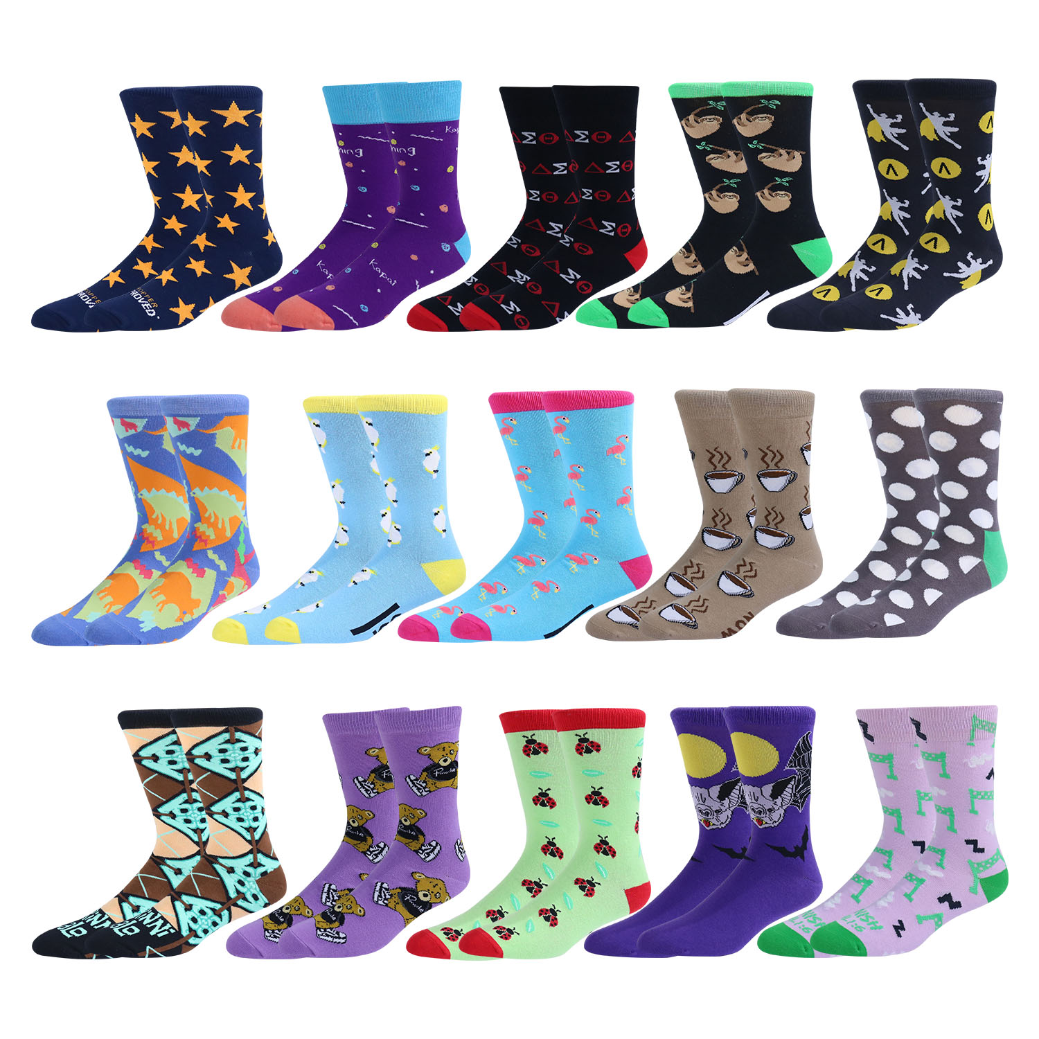 Creative Custom Design Cotton Popular Logo Men And Women Socks Tube Skateboard Casual Crew Happy Socks