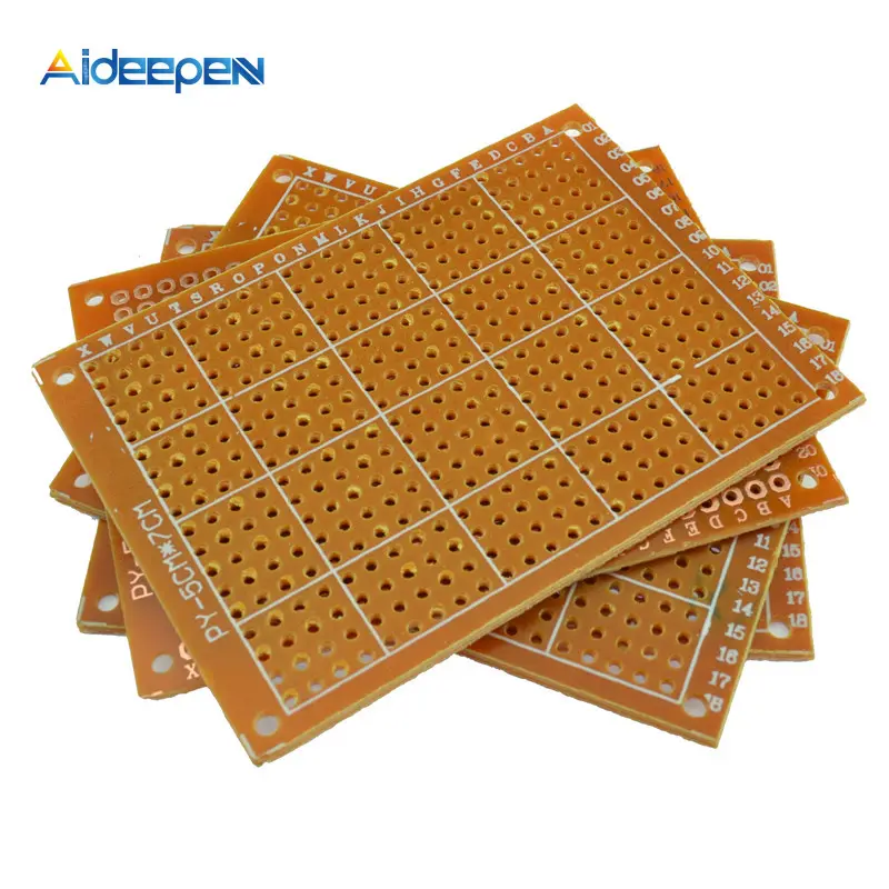 Aideepen 1 Piece DIY Prototype Paper PCB Universal Board 5*7 cm Single Sided PCB Expansion Board