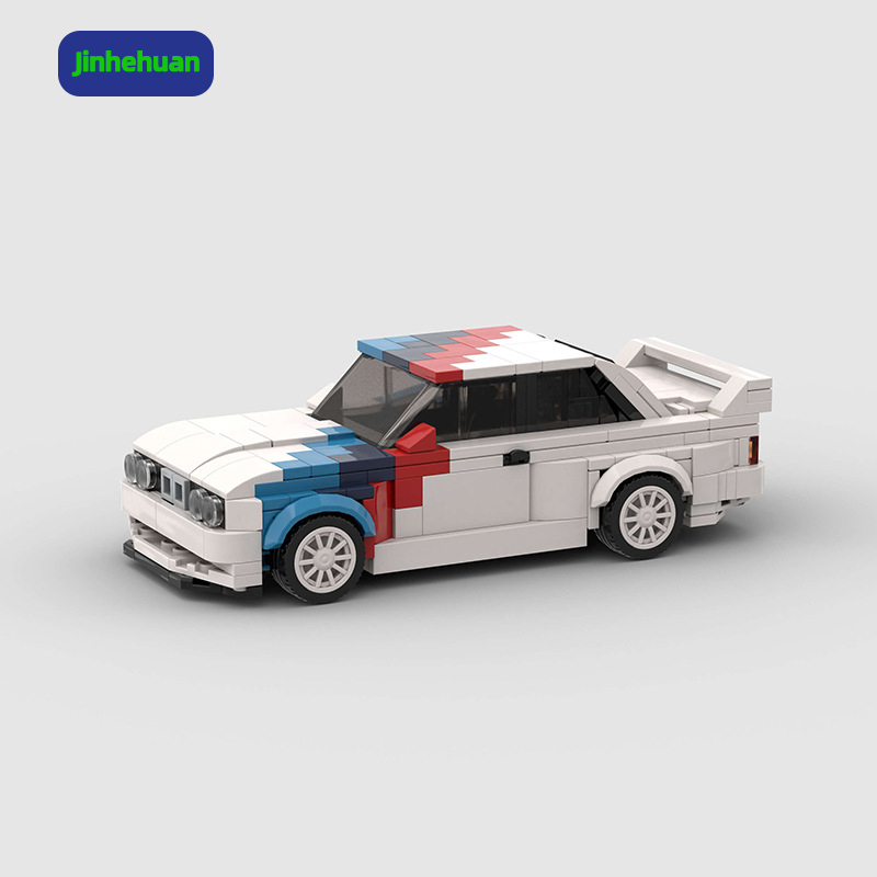 Creative New Moc Assembled Bricks Kids Toy Colorful Building Block Sports Car Model for Boys Plastic Car Building Block Sets