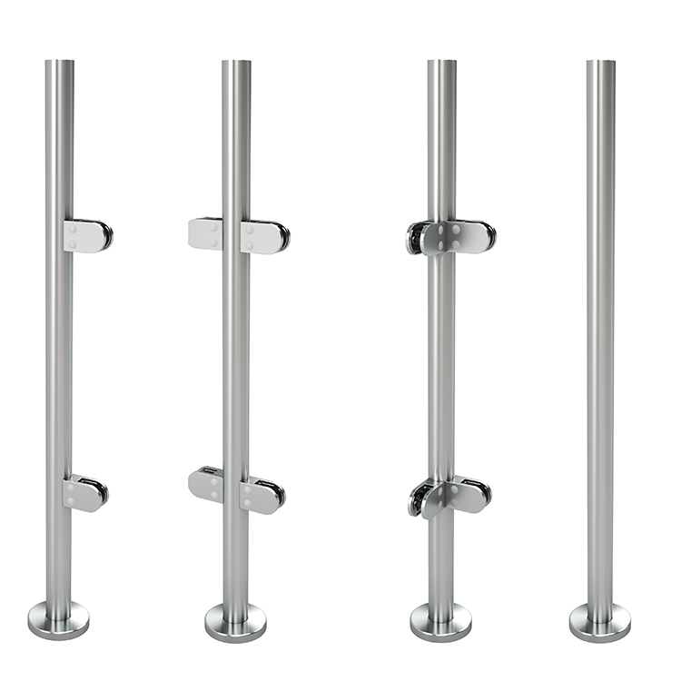 german craft hot sale balcony rail stainless steel glass stair handrail post glass balustrades post railing post