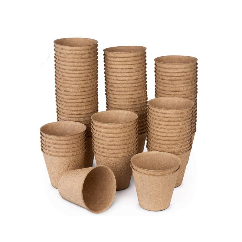 6cm/8cm round biodegrable paper pots garden germination seed starter planter nursery paper peat pots