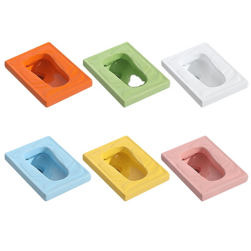 Hot sale Children kids bathroom set ceramic toilet for kid c Design Toilet For Children Squatting Pan WC bathroom set for kids