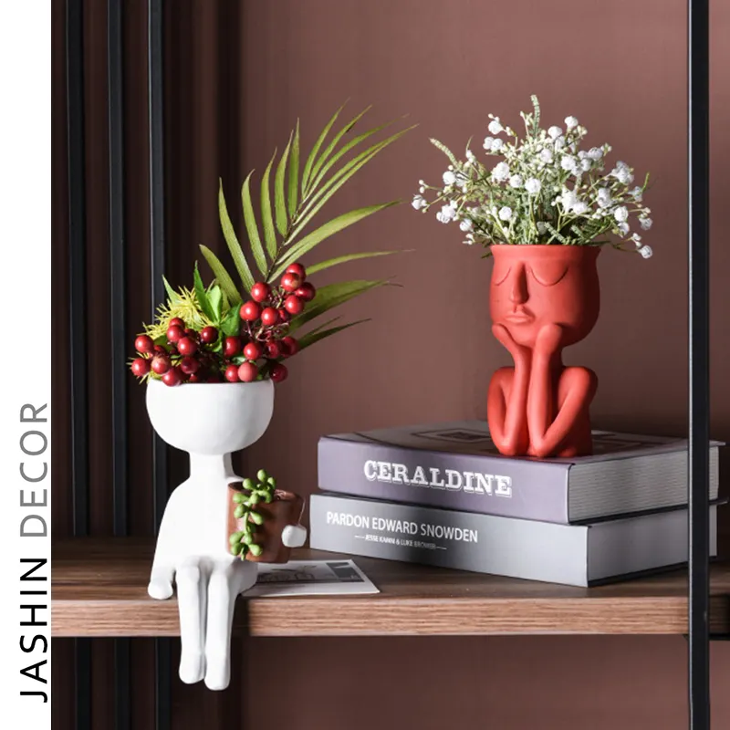 Nordic Ins Color Ceramic Vase Living Room Furnishings Desktop Home Decoration
