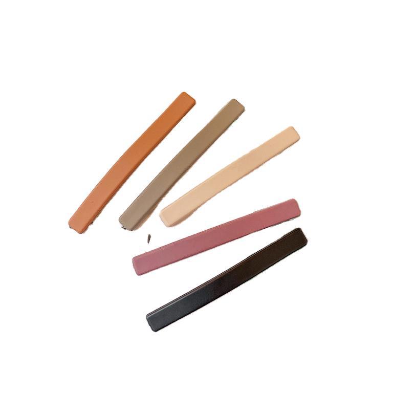 New product ideas 2021 trendy hair clips accessories Morandi Hairpin Solid color kids hairgrip clips Acrylic women barrettes