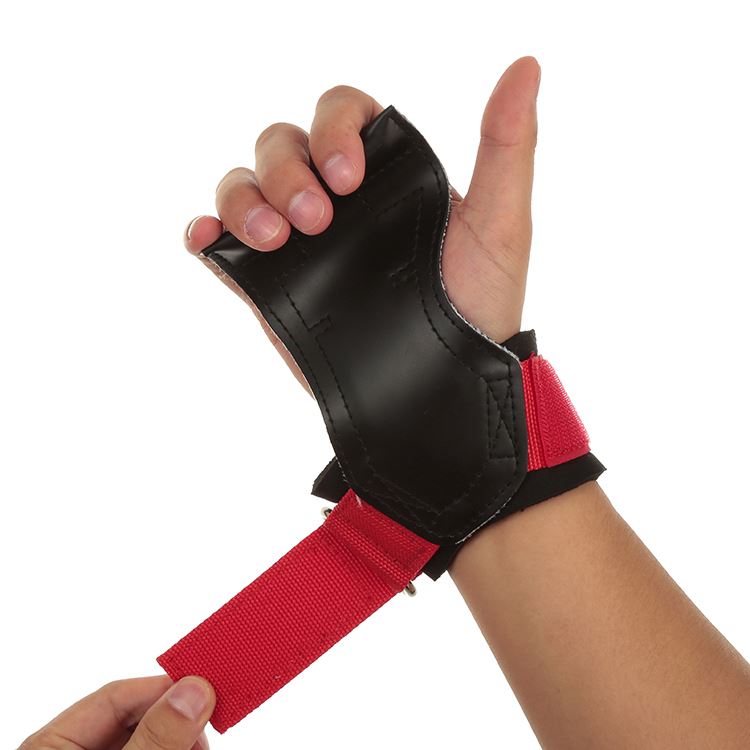 High end wrist support straps training gloves weight lifting gel palm pads
