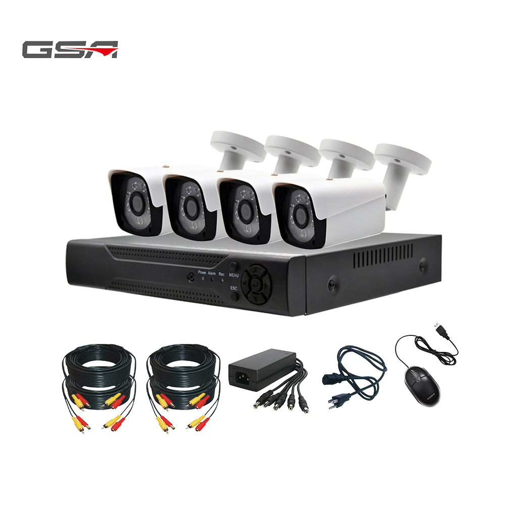 2MP AHD 4ch cctv dvr комплект 4 камеры комплект cctv системы