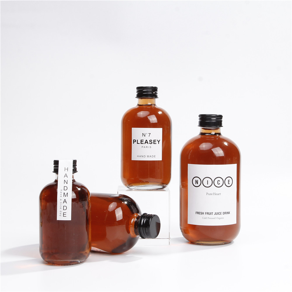 150 мл 250 мл 350 мл 500 мл винтовая верхняя круглая стеклянная бутылка Kombucha с герметичной крышкой оптовая продажа