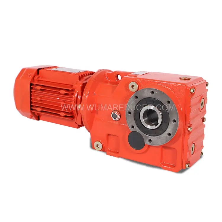 ISO9001 CE K Series 90 Degree Helical Bevel Electric Motor Speed Reductor Gearbox Gear Oil Iron Casting More Than 1 Pc 0.06-1080