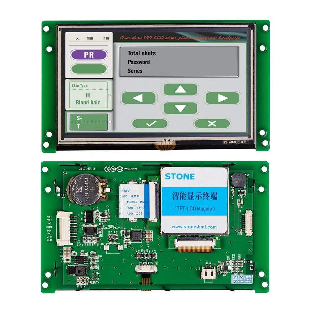 Модуль ЖК-дисплея STONE HMI Smart TFT с контроллером + программа + Touch + Серийный интерфейс UART