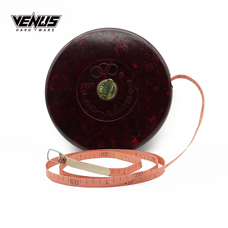 Construction Measurement Tools Round 100M Soft Linen Fiberglass Measuring Tape