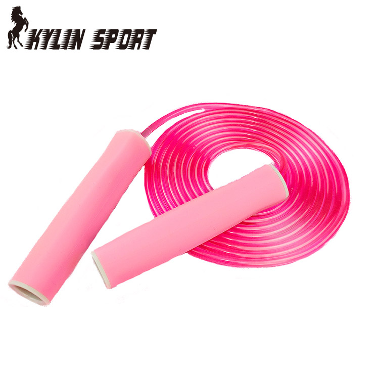 KylinSport гарантированное качество розовая детская скакалка из ПВХ скакалка