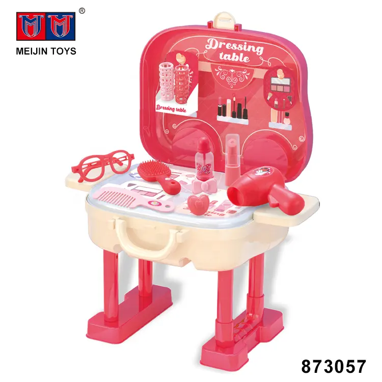 creative design 3 in 1 beauty makeup toy table set for girls