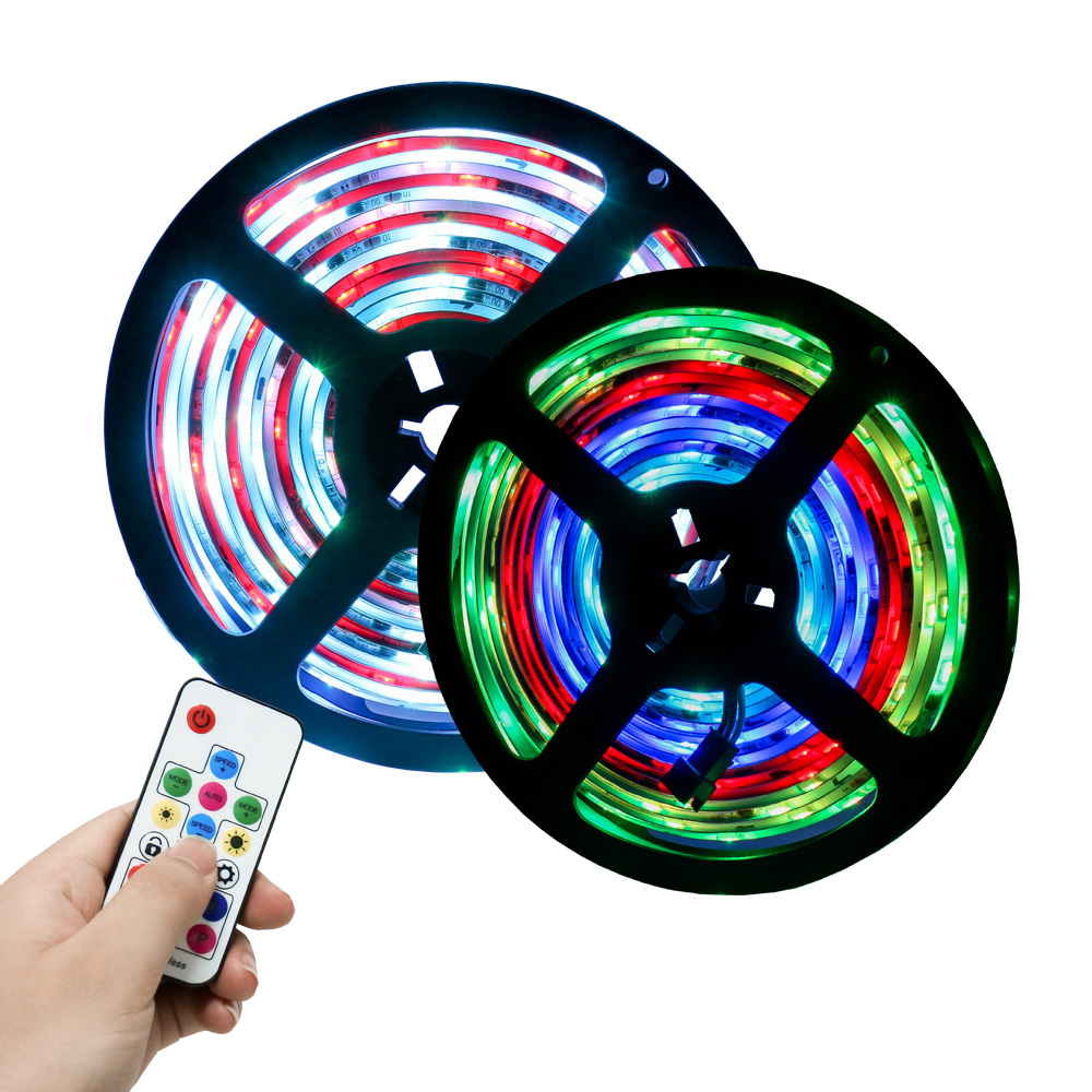 Лидер продаж Amazon, гибкая Водонепроницаемая светодиодная лента RGB 5050 10 м 20 м 30 м