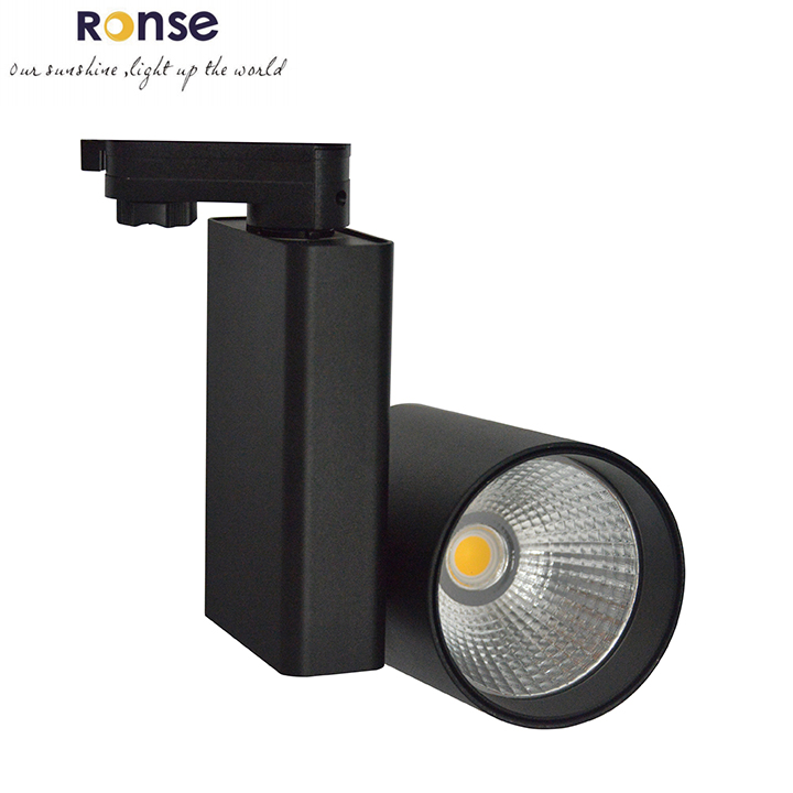 RONSE 30w 40w 50w 60w Jewelry Cabinet Track Light Flicker Free CCT Adjustable Led Track Light Smart Store Led Cob Track Lights