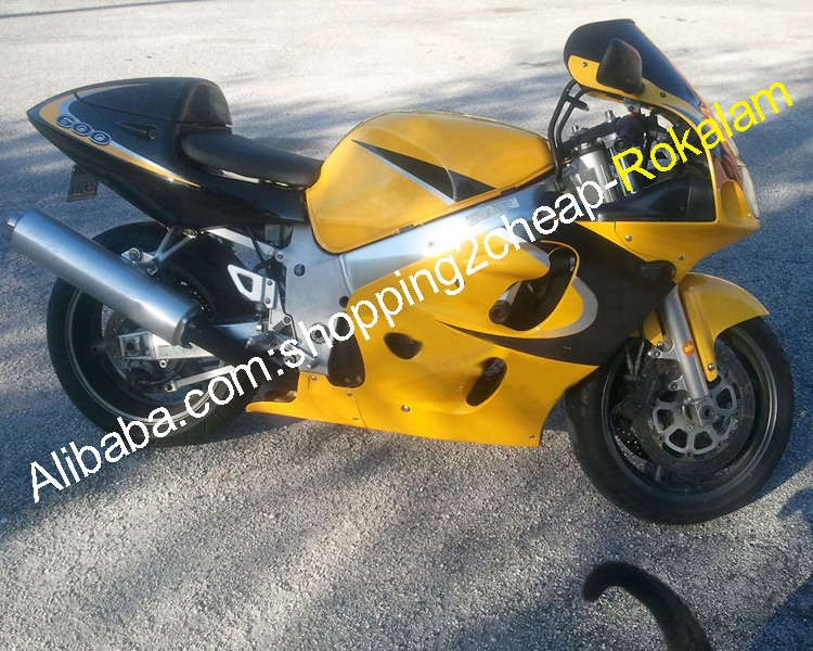 Обтекатели для Suzuki GSXR750 R750 GSXR 600 750 1996 1997 1998 1999 GSXR600 GSX R600 желтый послепродажного обтекатель комплект