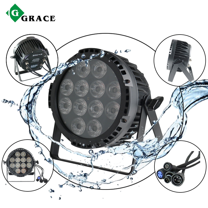 Grace 12*18 Вт 6в1 светодиодное сценическое осветительное оборудование RGBWAUv наружное par ОСВЕЩЕНИЕ