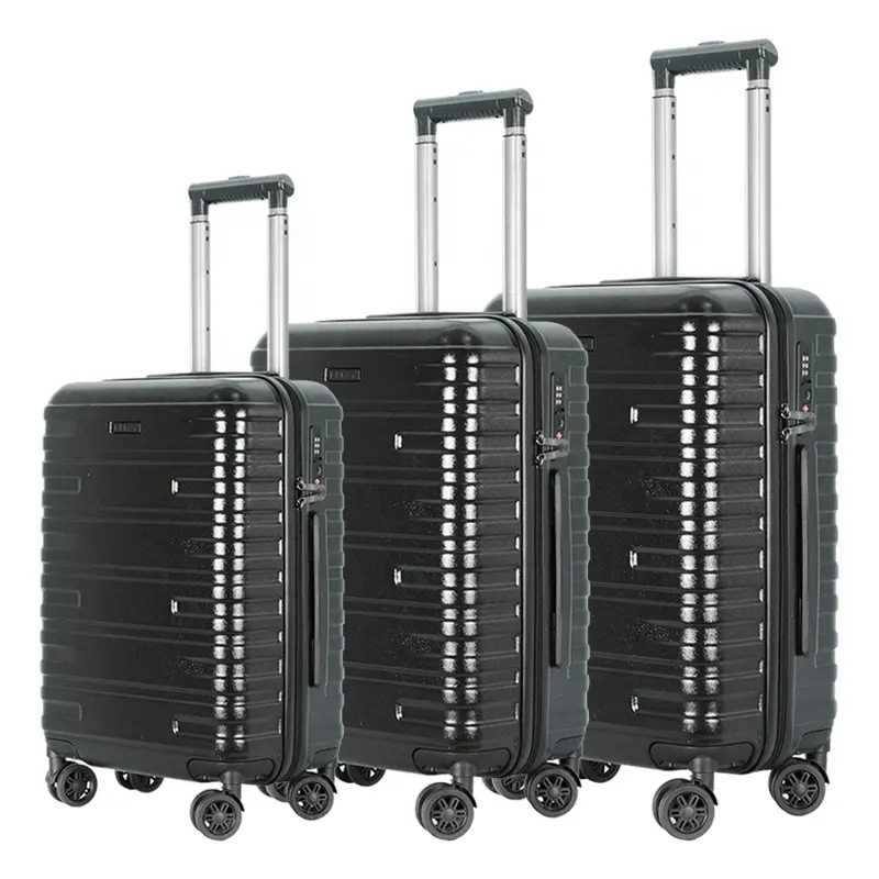 Factory price abs+ pc suitcase trolley koffer hardside 3pcs luggage sets for travel