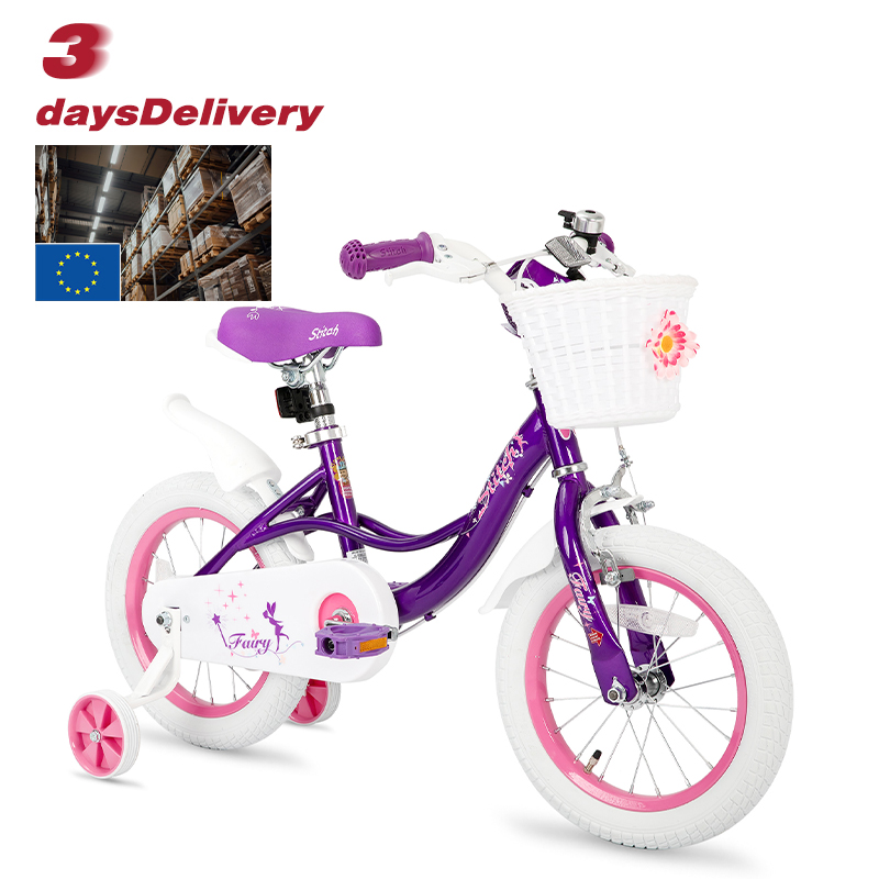 Joykie STITCH Sales Steel 12 14 16 18 Inch 1 Speed Non-rear Damper Fashion Kids Bike Children s Bicycle Bike for 2~9 Years Kid