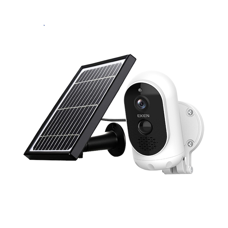EKEN Astro двухстороннее аудио IP65 водонепроницаемая 140 градусов широкоугольная линза солнечная безопасность беспроводная аккумуляторная камера