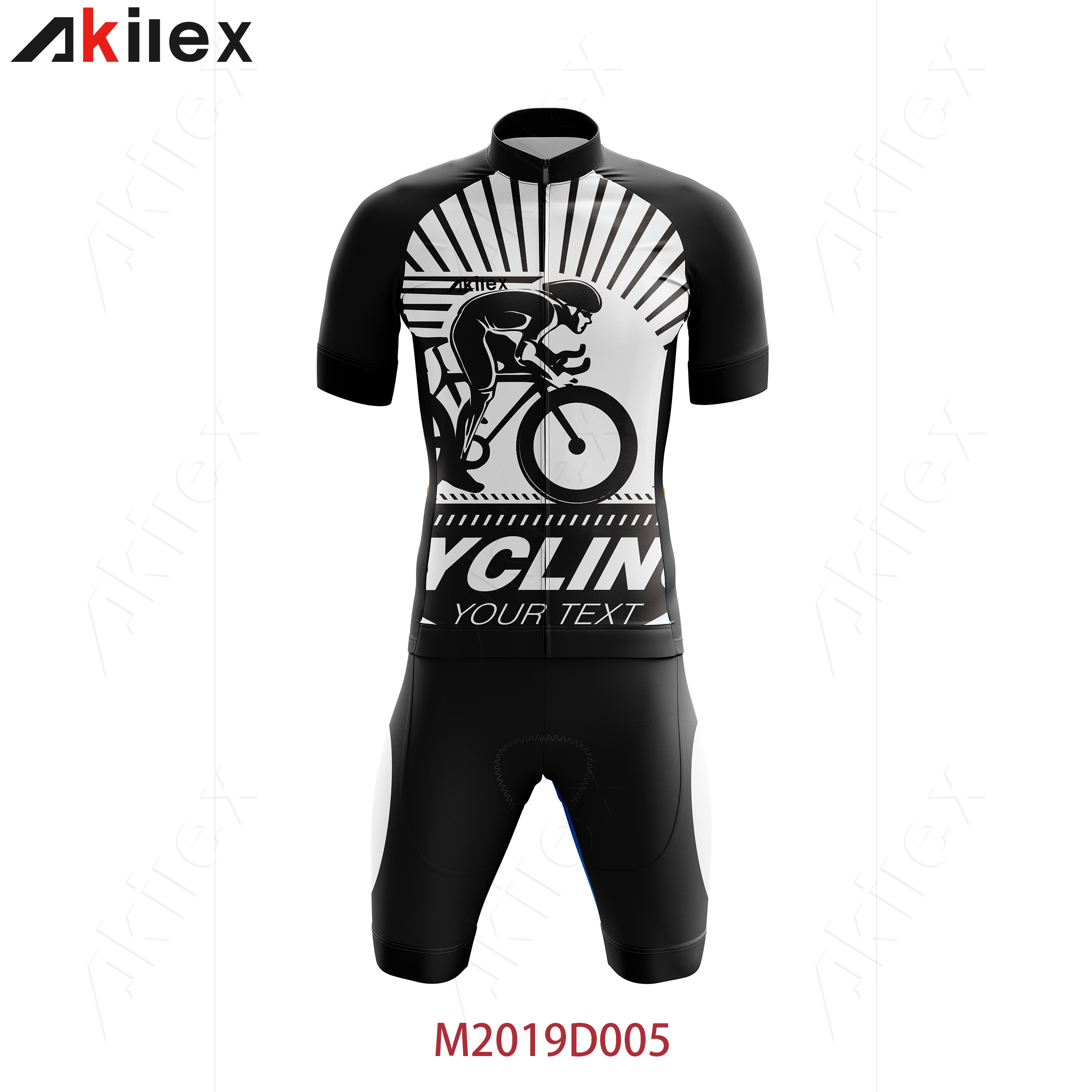 wholesale custom oem mtb skinsuit mens team cycling jersey set short sleeve bicycle suit with pocket for men