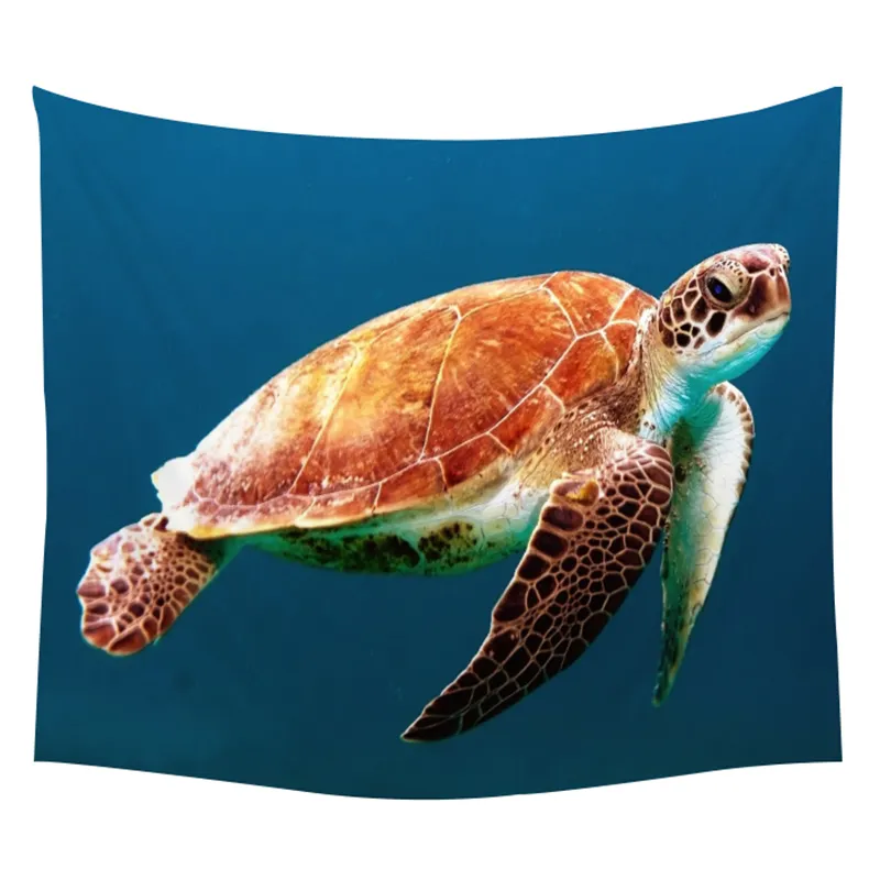 G&D Marine Animal Dolphin Turtle Decorations Sea Bohemian Wall Hangings Tapestry