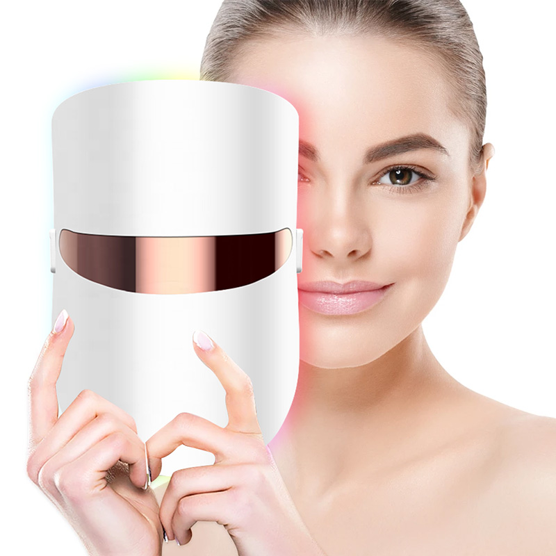 2021 New Product PDT Machine 3 Colors Lights Led Photon Anti-aging Facial Mask Skin Rejuvenation Therapy Led Face Beauty Mask