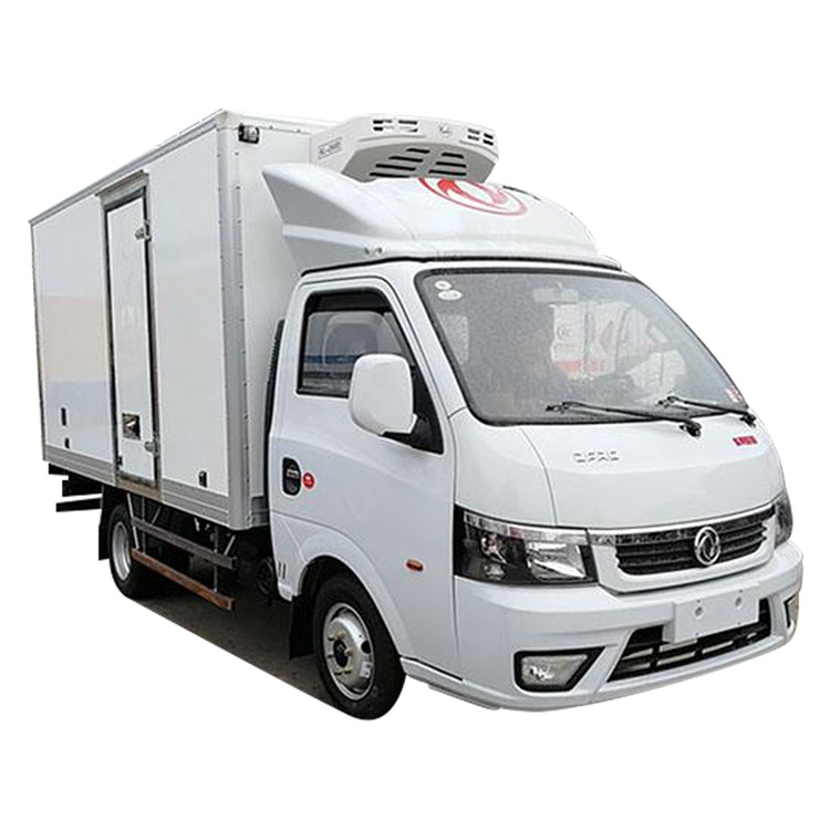 Dongfeng 4X2 левосторонний бензиновый двигатель евро 2 уровень выбросов охлаждающие грузовики-фургоны для холодильника