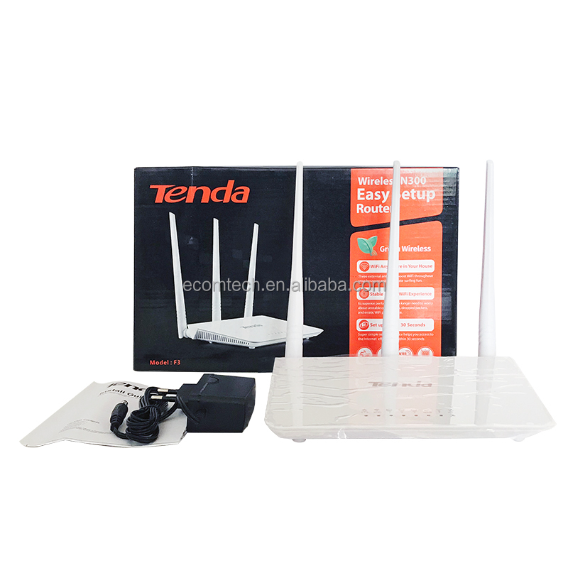 English firmware Tenda F3 wireless Router 2.4G WIFI 300mbps 5dbi antenna IEEE 802.11b g n AC6 AC11 AC23