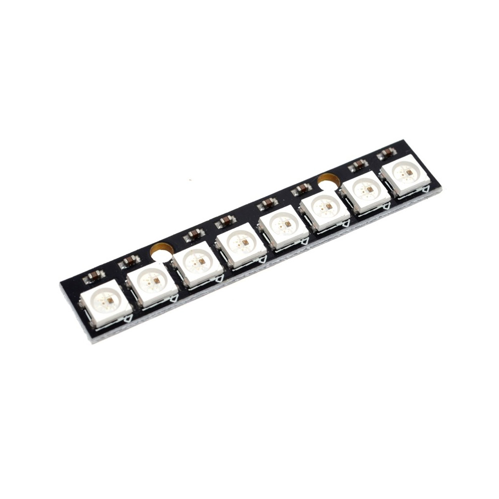 8 каналов WS2812 5050 RGB светодиодные фонари встроенный полноцветный приводной Совет развития 8 бит