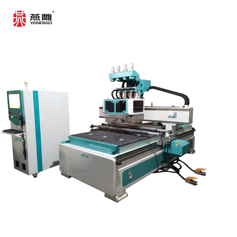 4 heads 1325 Woodworking Engraving Carving Machine CNC Router for door kitchen cabinet