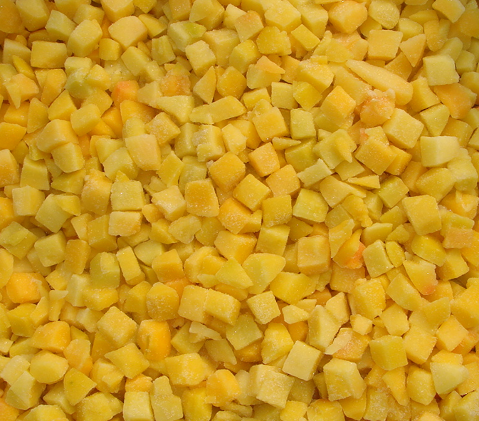 Frozen Yellow Peach Dice