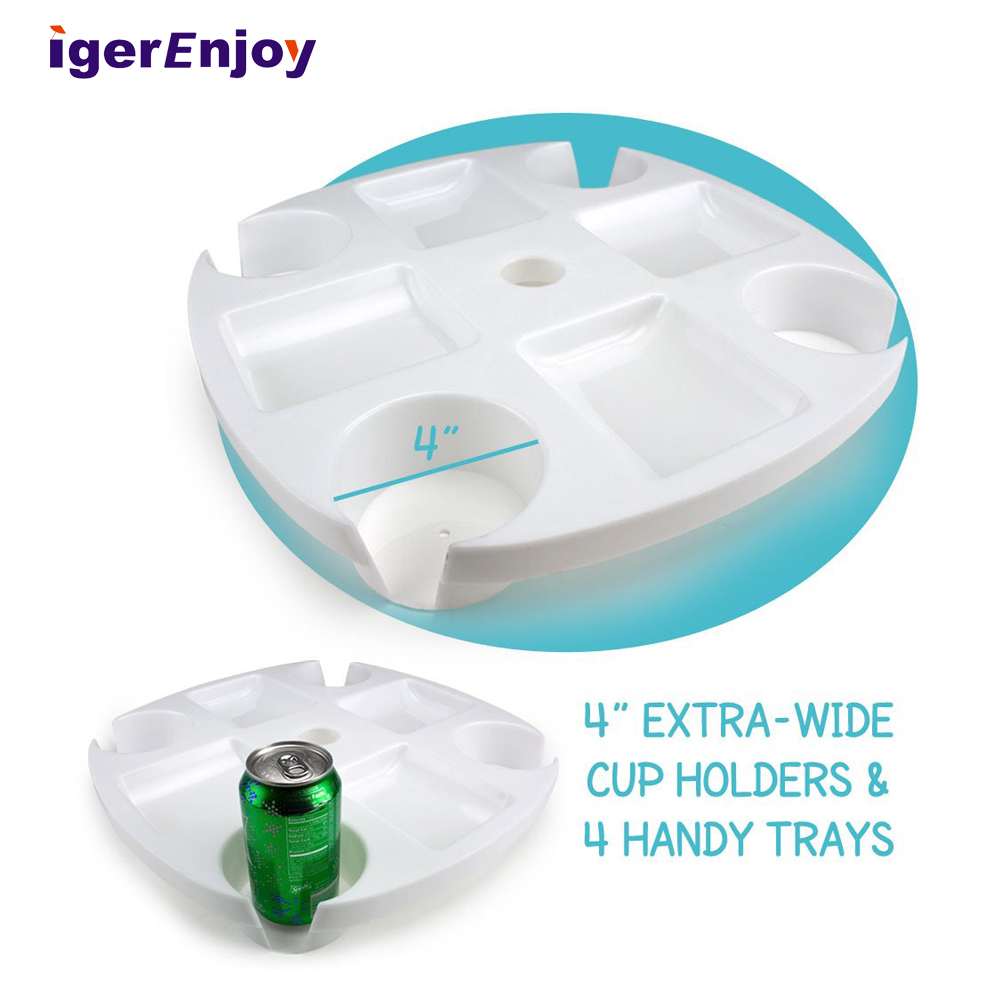 convenient ABS plastic beach umbrella table