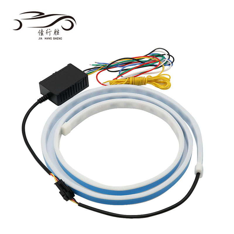 Интерьер наружные лампы Led Фонарь двойной цвет дневные ходовые огни 12V Белый Красный вождения Сигналы поворота Стоп-сигнал предупреждения ленты задний багажник