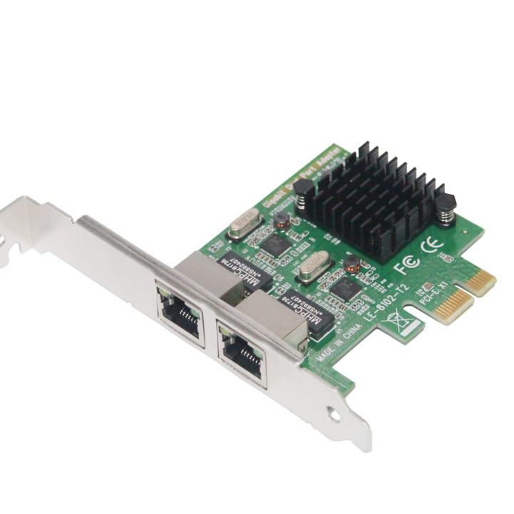 RTL8111G/E/F 2 порта RJ45 PCI-E GIGA BIT Двухпортовая Серверная сеть 1000M