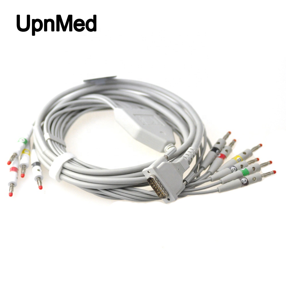 Schiller ECG кабель с бананом 4,0 мм, 10 свинца, AT1, AT2, AT3