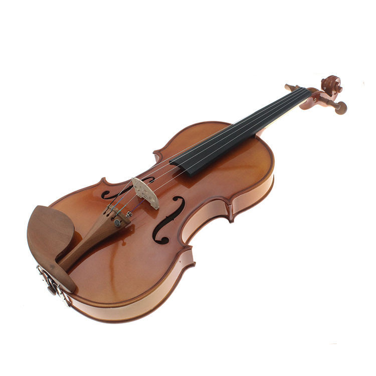 Brown Matte Solid Wood Violin With Triangle Case+Rosin+ Bow