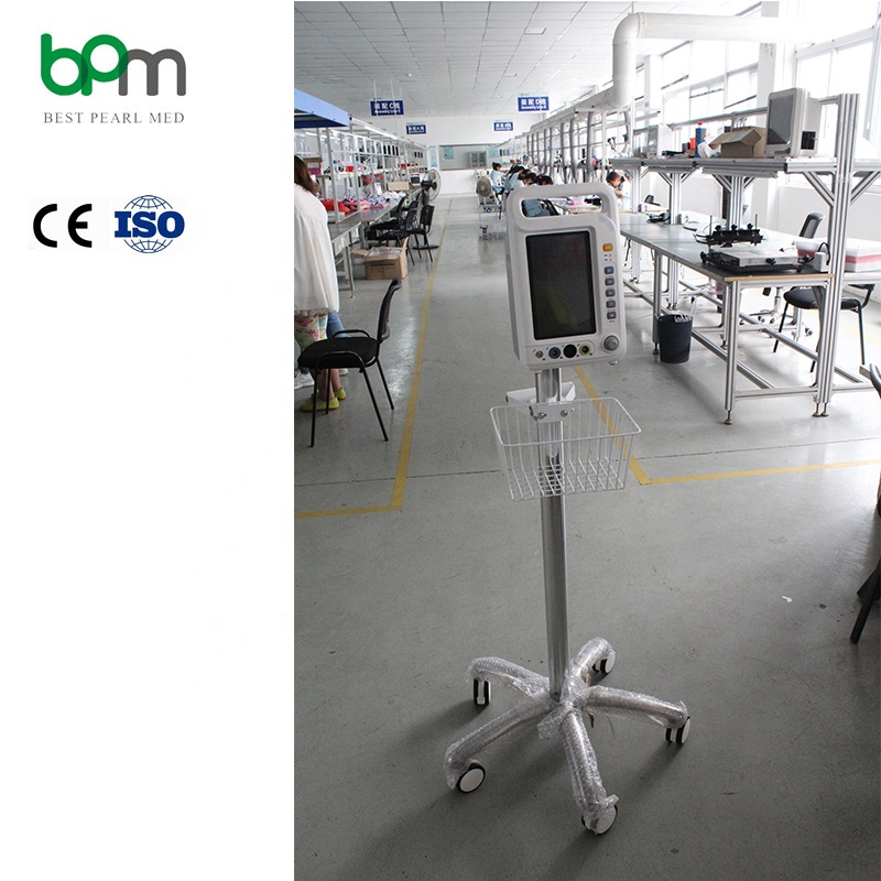 Multiparameters Medical Battery Desktop Vital Sign Digital Touch Screen Monitor