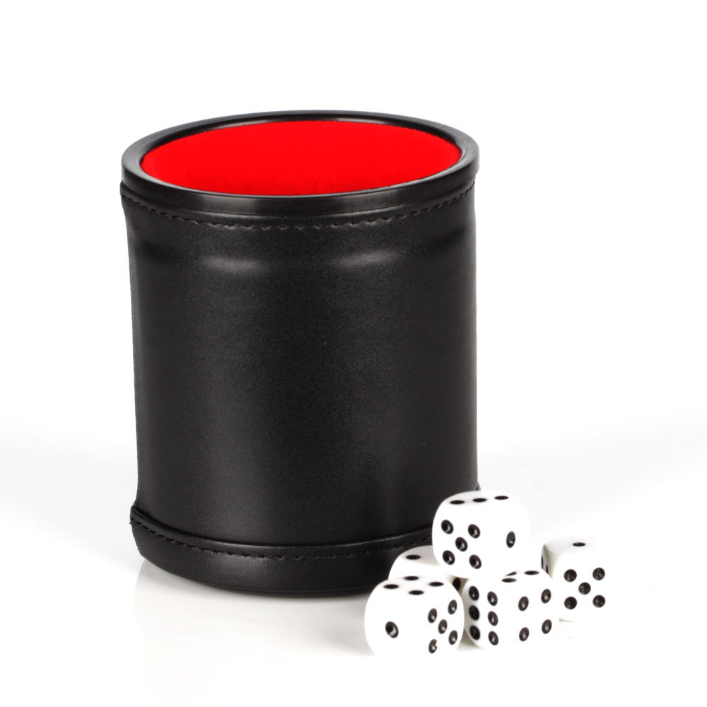 Игральные кости из искусственной кожи Кубок игральных костей DND игры HXD или пользовательский дизайн логотип клиента 3-5 дней 8*9,5 см Welocme CN;FUJ