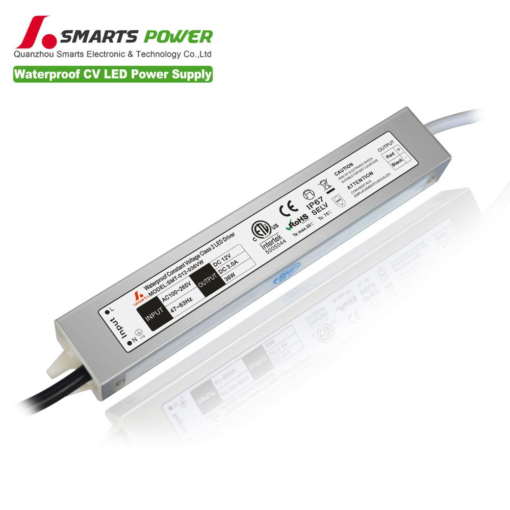 100-265vac 12v volt neon light transformer 36w constant voltage led driver