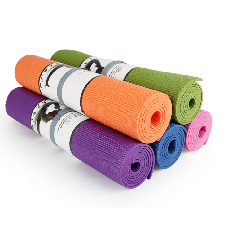 6mm PVC Yoga Mat High Quality Yoga Exercise Mat Yoga Mat PVC With Custom Logo Printed