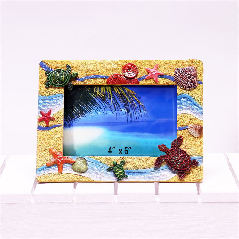Hot Sale Home Decor 4x6 Inches Picture FramesWholesale Manual Painting Resin Photo Frame