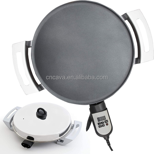 Addis mogogo mitad niat 16" electric griddle for injera pizza pita lefse pancake 5.7mm aluminum plate bella stove mogogo