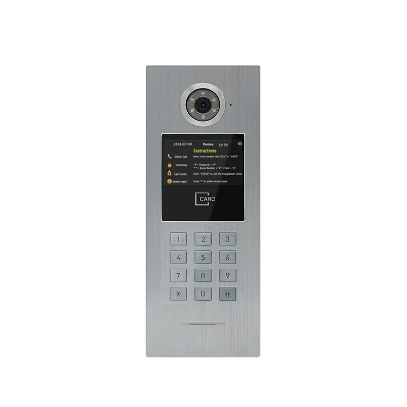 Ip Door Phone Joytimer Tuya IP Doorbell Video Door Phone For Multiple Apartment Intercom System To Work With Smartphone